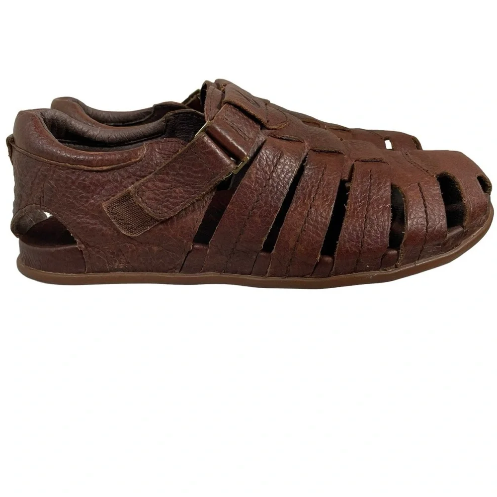OluKai Mohalu Fisherman Leather Sandals Mens Size 9M